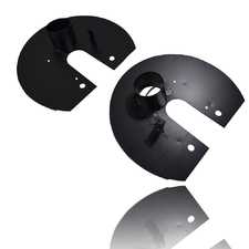 ES#4504826 - 116102.2 - AAF Backing Plates - E46 M3  - Cooling backing plates to help reduce brake fade - Advanced Auto Fabrication - BMW
