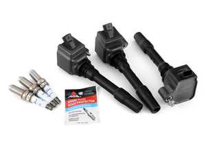 ES#4057133 - 121386433600KT3 - High Performance Ignition Service Kit - Includes coils, Brisk 1 stage colder plugs, and dielectric grease. Set of three. - Assembled By ECS - MINI