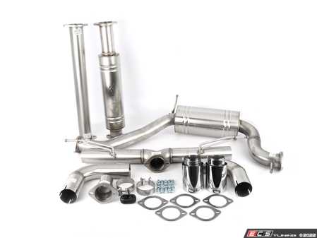 ES#4500878 - ESVW10CS - 3" Stainless Steel Cat-Back Exhaust System - Unlock your MK8 Golf GTIs true exhaust sound output. Includes an optional resonator-delete pipe to fine tune your sound level and tone. - XForce - Volkswagen