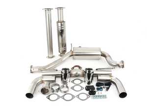 ES#4500877 - ESVW10VKCS - 3" Stainless Steel Cat-Back Exhaust System - With Varex Muffler - Unlock your MK8 Golf GTIs true exhaust sound output. Includes an optional resonator-delete pipe to fine tune your sound level and tone. - XForce - Volkswagen
