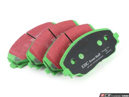 ES#4069628 - DP63087 - Front Greenstuff Performance Brake Pad Set - Designed as a mildly upgraded pad, great for an afternoon of sporty driving. - EBC - Volkswagen