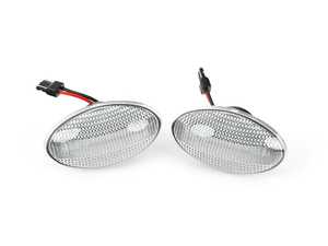 ES#4004084 - V-173307LG - Clear Lens Amber Flash LED Turn Signal Set - Dynamic Flash - Fits both left or right side and has a clear color lens with amber flashing LEDs - Vinstar - MINI