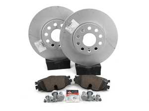 ES#2848064 - 8v0698151dKT - Front Brake Service Kit - Featuring genuine rotors and pads. - Genuine Volkswagen Audi - Volkswagen
