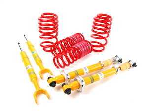 ES#1075 - 299962BSC -  Cup Kit - H&R Race Springs With Bilstein Sport Shocks - Aggressive looks with ultimate handling for your A4 Avant - Assembled By ECS - Audi