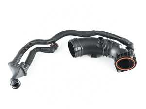 ES#3678755 - 06M129041 - PCV Breather Hose/Turbo Inlet Manifold  - Receiving an engine code calling out a boost leak, it may be your breather hose - Genuine Volkswagen Audi - Audi