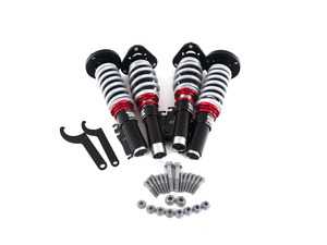 ES#4508785 - 016119la02KT - Porsche 986 Boxster Adjustable Damping Coilovers - With Installation Kit - Features 32 way adjustable damping, variable length, zinc-coated shock bodies and adjustable camber mounts. Includes all new hardware and sway bar end links for a comprehensive suspension package. - ECS - Porsche