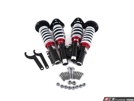 ES#4508785 - 016119la02KT - Porsche 986 Boxster Adjustable Damping Coilovers - With Installation Kit - Features 32 way adjustable damping, variable length, zinc-coated shock bodies and adjustable camber mounts. Includes all new hardware and sway bar end links for a comprehensive suspension package. - ECS - Porsche