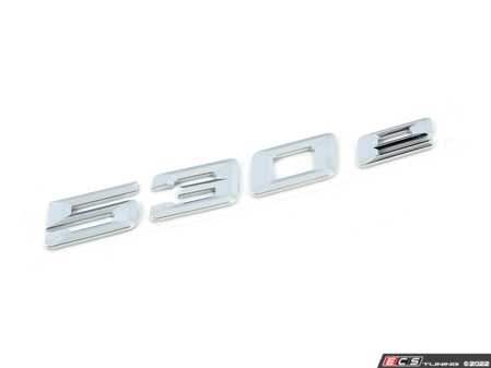 ES#3417936 - 51147418524 - Model Emblem - 530E - Genuine BMW - BMW