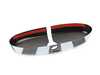 ES#4504958 - 51160412782 - Checkered Flag Cover Rearview Mirror  - Attaches to the back of the center mirror - manual dip or auto dimming - ECS - MINI
