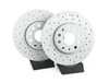 ES#4067045 - 5q0615301hKT - Front Cross Drilled Brake Rotors - Pair (288x25) - Upgrade to a drilled rotor for improved braking - Zimmermann - Audi Volkswagen