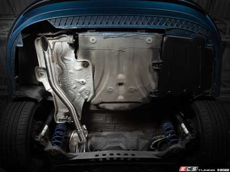 ES#4642921 - 020846la03KT - MK7 Jetta Cat-Back Exhaust System - With Turndown Tailpipe - Upgrade the sound of your 1.4T Jetta with our Cat-back exhaust! - ECS - Volkswagen