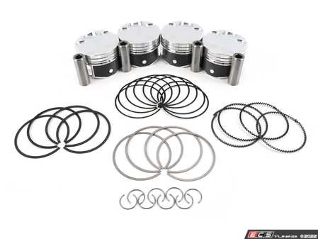 ES#4338074 - JE-18T-242880 - JE Performance Piston Set - Includes rings, wire locks, and wrist pins - 81mm bore (stock), 9.25:1 CR, 86.4mm stroke (stock) - JE Piston - Audi Volkswagen