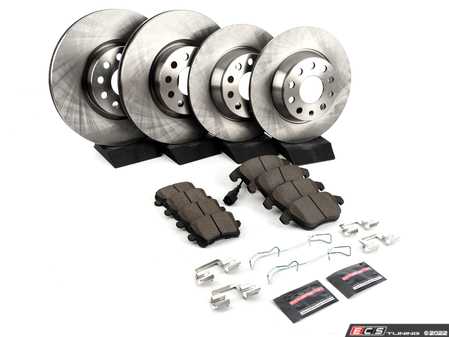ES#3990638 - KOE7339 - Z17 Stock Replacement Brake Kit - Front and Rear - Proven performance with minimal dust - Power Stop - Audi Volkswagen