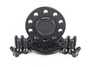 ES#4381790 - twhf8005j10blkkt - 10mm Wheel Spacers with Integrated Hub Extenders & Wheel Bolts - Black (Pair) - Lightweight wheel spacers with a machined tab for easy removal - designed to work with the M3/M4's notched wheel hubs! - Turner Motorsport - BMW