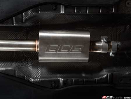 ECS - 020846la03KT - MK7 Jetta Cat-Back Exhaust System - With Turndown