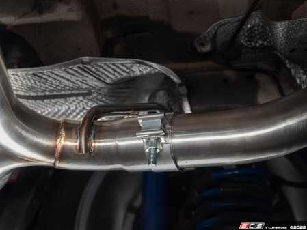 ECS - 020846la03KT - MK7 Jetta Cat-Back Exhaust System - With Turndown