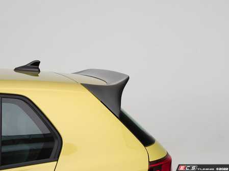 ES#4489846 - 033401LA01-01 - MK8 GTI Hatch Spoiler Extension - Carbon Fiber - Add aggressive styling with our In-House Engineered Carbon Fiber Rear Hatch Spoiler! - ECS - Volkswagen