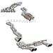 ES#3698274 - 044001KT4 - Full Supersprint Exhaust System - Race (63.5mm) - Full stainless steel exhaust system with sport cats and Race sound muffler for added power and aggressive sound! - Supersprint - BMW
