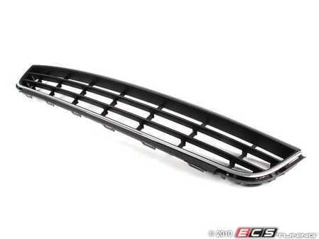 ES#2085970 - 5C6853671RYP - Lower Center Grille - Satin Black/Bright Chrome - Replace broken or missing grilles and restore the look of your vehicle - Genuine Volkswagen Audi - Volkswagen
