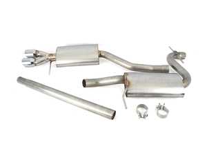 ES#3175500 - 252533D - MK6 Jetta 2.0L 2.25" Cat-Back Exhaust System - Stainless Steel - 2.25" Stainless exhaust system with dual Borla mufflers and twin angle cut tip! - Techtonics Tuning - Volkswagen