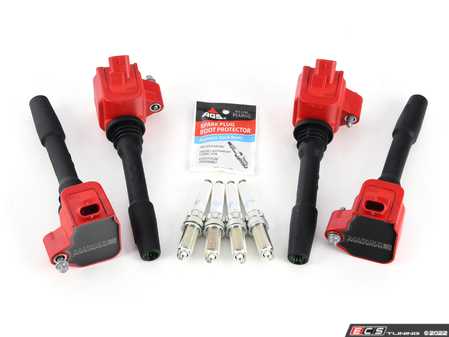 ES#4690831 - 121386433600KT8 - High Performance Ignition Service Kit - Includes Bavarian Autosport Performance coils, Brisk 1 stage colder plugs, and dielectric grease. Set of four. - Assembled By ECS - MINI