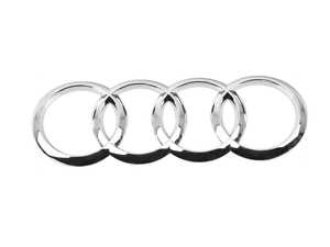 ES#2967393 - 8S08537422ZZ - Audi Rings Emblem - Chrome - Rear chrome Audi rings emblem located on the trunk lid - Genuine Volkswagen Audi - Audi