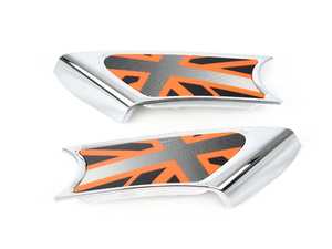 ES#1875411 - 51132157412 - Orange Jack Logo Side Scuttle Set - Priced As Set - (NO LONGER AVAILABLE) - Get the orange jack look in british gray / orange color scheme - Genuine MINI - 