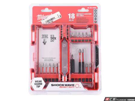 ES#4481477 - 48-32-4403 - SHOCKWAVE Impact Duty Driver Bit Set -18PC - Milwaukee's SHOCKWAVE 18 Piece Impact Driver Bit Set is engineered to be the Most Durable, Best Fitting Driver Bits on the market. - Milwaukee - Audi BMW Volkswagen Mercedes Benz MINI Porsche