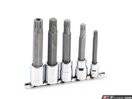 ES#4337744 - CTA9350 - 5 Pc. XZN Long Bit Socket Set, 8, 10, 12, 14 & 16mm - 5 Pc. XZN Socket Set with Extra-Long Shaft - CTA Tools - Audi BMW Volkswagen Mercedes Benz MINI Porsche