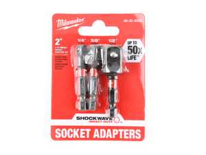 ES#4481719 - 48-32-5033 - SHOCKWAVE 3PC Impact Socket Adapter Set - Our 3 Piece SHOCKWAVE Impact Hex Shank Socket Adapter Set is engineered for extreme durability and up to 30X life. - Milwaukee - Audi BMW Volkswagen Mercedes Benz MINI Porsche
