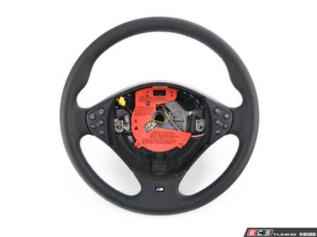 ES#53770 - 32342228671 - M Sport Steering Wheel - With Cruise Control, Multifunction Controls for radio/telephone - Black leather with black trim - Genuine BMW - BMW