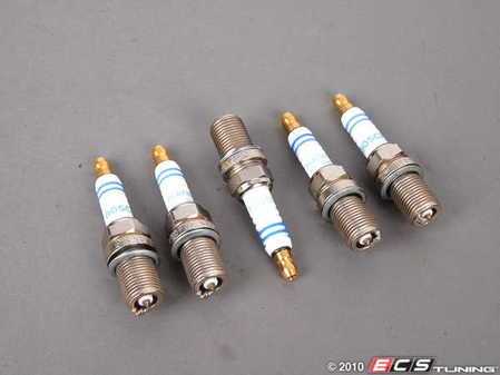ES#257692 - F5DPOR-5 - Spark Plugs - Set Of Five (#F5DP0R) - (NO LONGER AVAILABLE) - Keep your five-cylinder engine running smoothly with these spark plugs. - Bosch - 