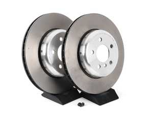 ES#4487933 - 34206894382KT - Rear Premium Brake Rotor - Pair (345x24) - High carbon rotors utilizing cutting edge technologies that improve performance, durability, resistance to environmental effects, and comfort. - Brembo - BMW