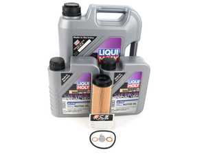 ES#4405561 - 83212365954KT12 - Liqui Moly Special Tec B 5W-30 Oil Change Kit - Includes Liqui Moly synthetic engine oil, filter with o-ring, and drain plug with o-ring - Assembled By ECS - BMW