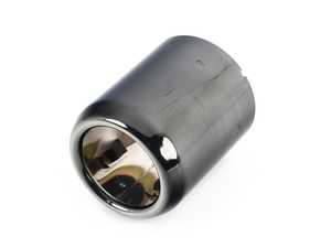 ES#4382372 - 18309455546 - Tailpipes Black Chrome - priced Each  - Mounts to the factory exhaust D=90mm - Genuine MINI - MINI
