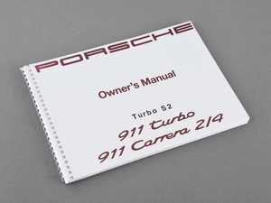 ES#1534973 - WKD96402192 - 1992 911 Owner's Manual - Complete spiral-bound driver's manual - Genuine Porsche - Porsche
