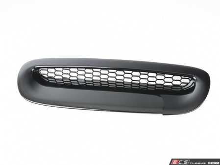 ES#4430360 - 51137123430CO - ECS Gloss Black Hood Scoop - Cover  - Replacement ABS plastic hood scoop that is lay over cover - ECS - MINI