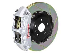 ES#2852220 - 1N2.8505A3 - 11-12 1M (E82), 08-13 M3 (E90, E92, E93), Front, Slotted, Silver, 6 Piston, 365x34 2-Piece - Brembo - BMW