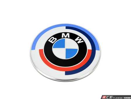 Badge BMW 50 Ans - Diamètre 82 Mm - Réf. 51148087188 - Compatible Série 1 F40 & Série 2 F44 Gran Coupé