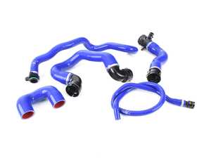 ES#4475785 - VTT-N54-COOLANTB - VTT Complete N54 Coolant Hose Kit - Blue - Coolant hose that last longer than OEM! - Vargas Turbo Technologies - BMW