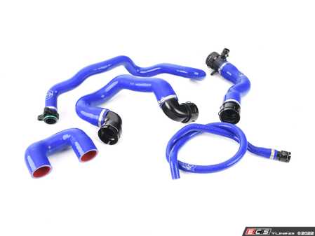 ES#4475785 - VTT-N54-COOLANTB - VTT Complete N54 Coolant Hose Kit - Blue - Coolant hose that last longer than OEM! - Vargas Turbo Technologies - BMW