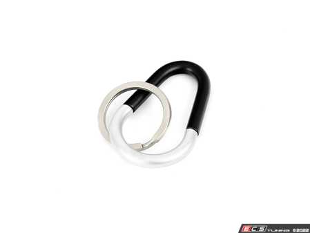 ES#3610202 - 80272460882 - MINI Keyring Color Black - Black/Silver - Used to hold your keys - Genuine MINI - MINI