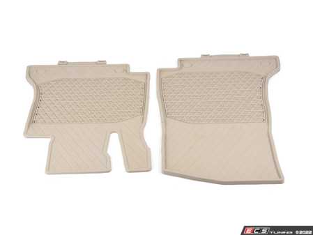 ES#3451565 - 20568075088S85 - Rubber Floor Mat Set - Tan - Featuring Genuine Mercedes-Benz Front All-Weather Floor Mats - Genuine Mercedes Benz - Mercedes Benz