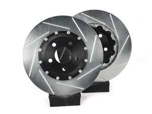 ES#4045889 - 1021x330x22RS5 - 2-piece Lightweight Rear Rotors (pair) - Shaves 4.5lbs of unsprung weight from the rear of your car while increasing braking performance. - JH Motorsports  - Audi