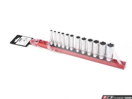 ES#4339721 - OEM22951 -  1/4 Inch Drive Deep Socket 12 Piece Set - (Metric) - Thin-Wall Design Gets into Tight Spaces - OEM Tools - Audi BMW Volkswagen Mercedes Benz MINI Porsche