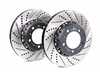 ES#4608964 - CS-117.DS - Front Drilled & Slotted 2-Piece Semi-Floating Brake Rotors - Pair (330x28) - Porsche 997/991/981/718-982 - Reduce weight. Reduce heat. Go Faster. Stop Faster! - Rennline - Porsche