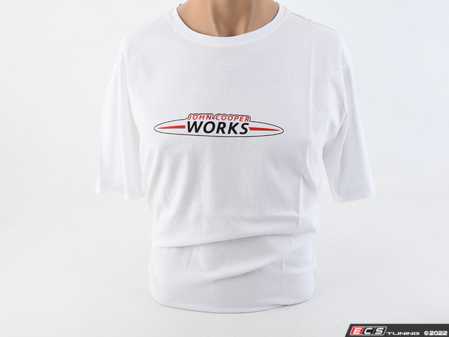 ES#3442675 - 80142454511 - MINI JCW MEN'S Logo T Shirt Logo White - XL - Show your JCW style with this shirt - Genuine MINI - MINI