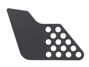 ES#4608976 - I88.BLACK - Aluminum Heel Guard Pad - Black - Dress up your footwell with machined powdercoated aluminum - Rennline - Mercedes Benz