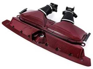 ES#4608993 - UH033-INA-60 - Carbon Fiber Intake System - Red Carbon Kevlar - Alleviate pre-compressor restrictions with the factory system, netting up to 99.8% more flow than stock. - Unitronic - Audi