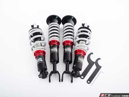 ES#4474069 - 000703LA01 - B5 A4 / S4 Quattro Adjustable Damping Coilovers - Features 32 way adjustable damping, variable length and zinc-coated shock bodies - ECS - Audi